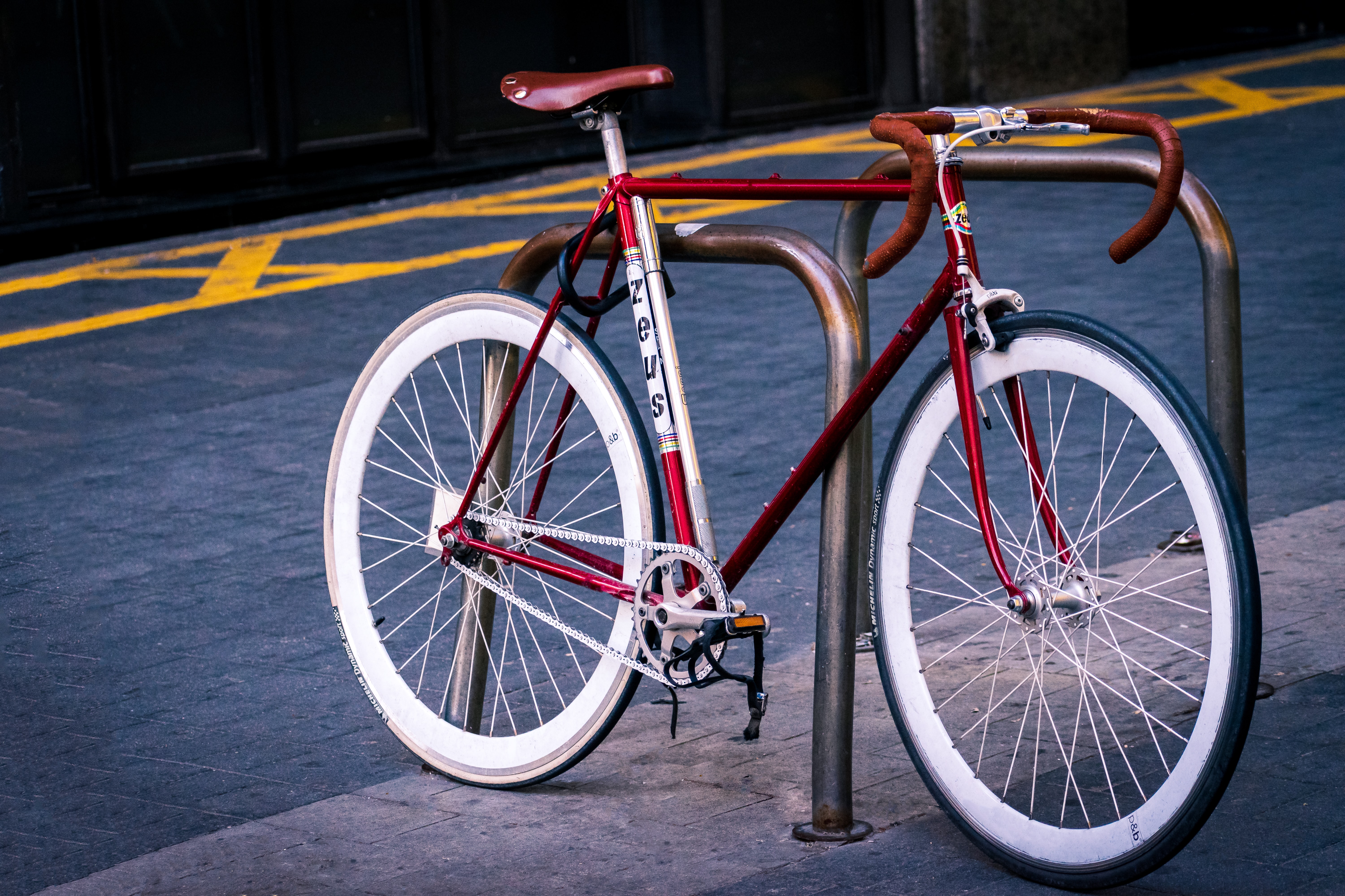 Fahrrad ist gegen Diebstahl abgesichert